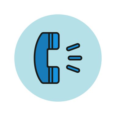 Telefon simgesi vektör illüstrasyonu