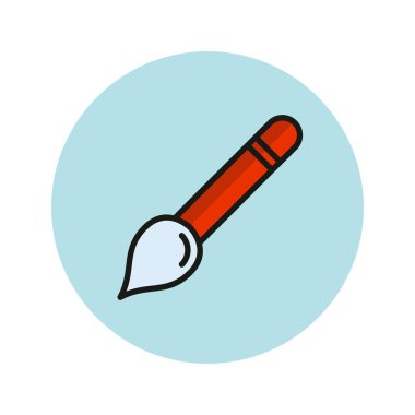 Fırça simgesi vektör illüstrasyonu