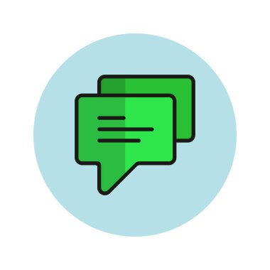 konuşma kabarcığı vektör çizimi