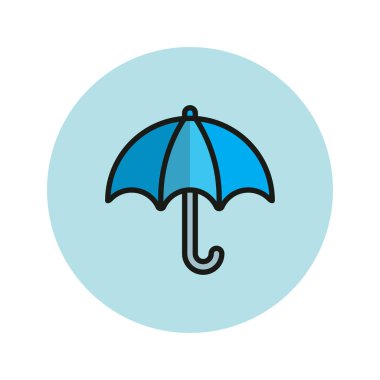 şemsiye simgesi vektör illüstrasyonu