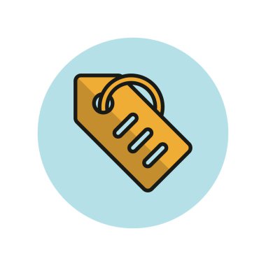 etiket simgesi vektör illüstrasyonu