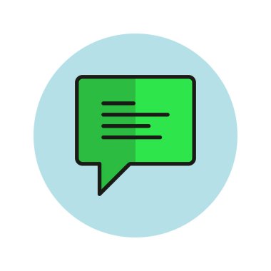 konuşma kabarcığı vektör çizimi