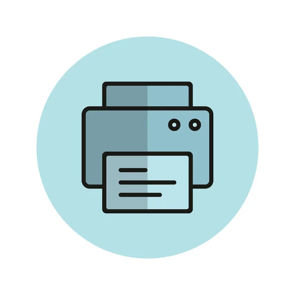 Printer Icon Vector Illustration — Stock Vector