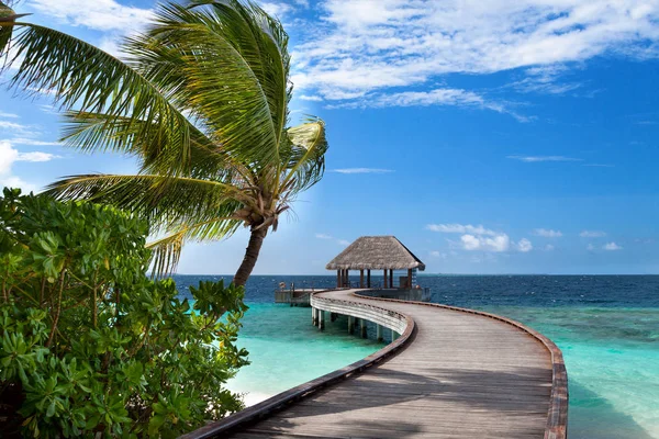 Exotische Maldives resort — Stockfoto
