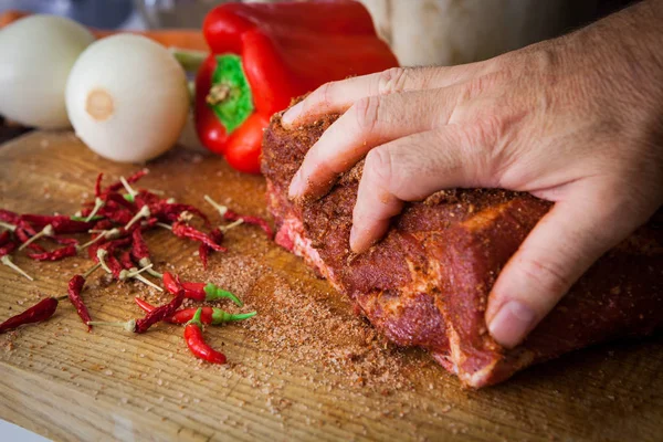 Amerikaanse getrokken varkensvlees stijl — Stockfoto