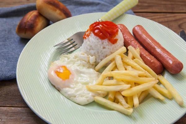 American style breakfast — Stock Photo, Image