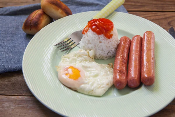 American style breakfast — Stock Photo, Image