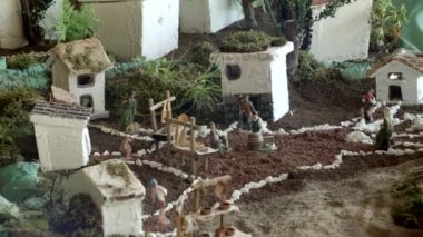 Geleneksel Bethlehem, İspanya için tipik chrismas gösterimi