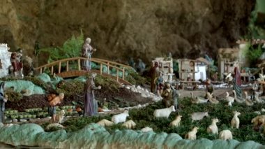 Geleneksel Bethlehem, İspanya için tipik chrismas gösterimi
