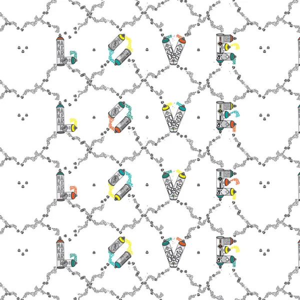 Muster von Spraydosen Liebe Stockillustration