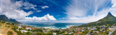 Cape Town panoramic landscape clipart