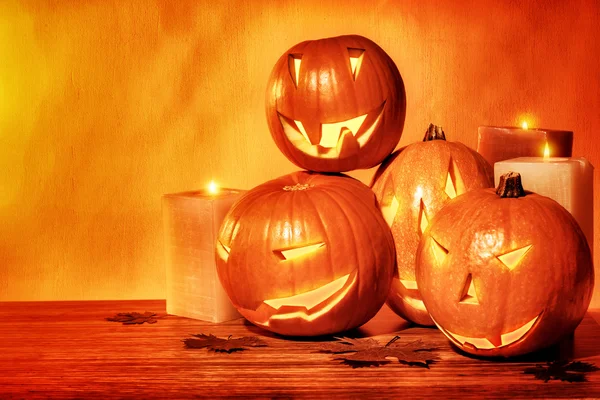 Halloween pumpkins still life — Stock Photo, Image