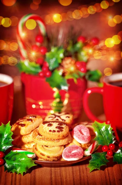 Χριστουγεννιάτικο τραπέζι γλυκών — Φωτογραφία Αρχείου