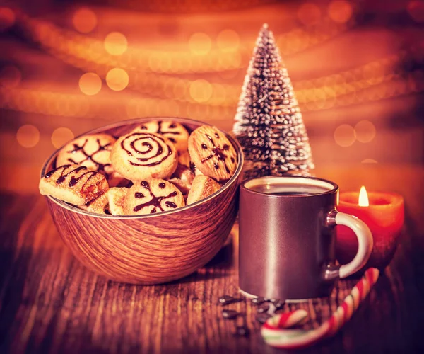 Galletas de Navidad naturaleza muerta —  Fotos de Stock