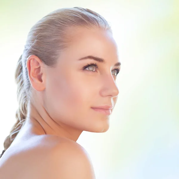 Retrato de mujer natural — Foto de Stock