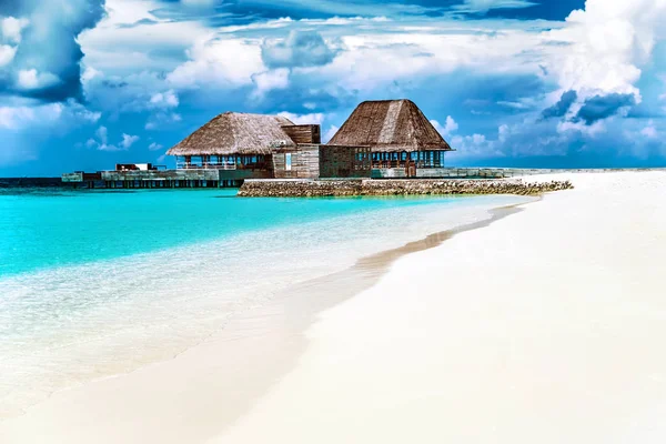 Maldives beach resort — Zdjęcie stockowe