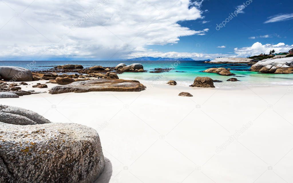 Beautiful South African beach landscape