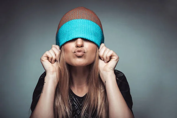 Teen girl having fun — Stock Photo, Image