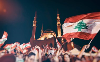 Revolution in Lebanon clipart