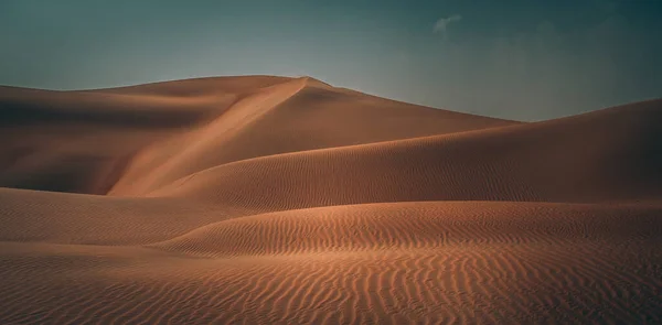 Prachtig Landschap Liwa Woestijn Abu Dhabi Zandduinen Achtergrond Verbazingwekkende Schoonheid — Stockfoto