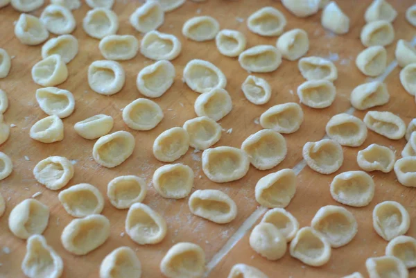 Italien Färsk Hemlagad Pasta Färsk Pasta Stor Härligheten Italienska Rätter — Stockfoto