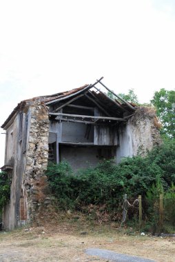 Roscigno, Güney İtalya'hayalet kasaba kentsel peyzaj.
