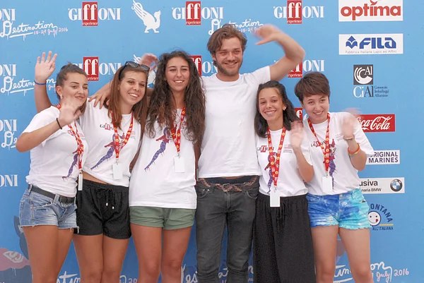 Lorenzo Richelmy en el Giffoni Film Festival 2016 — Foto de Stock