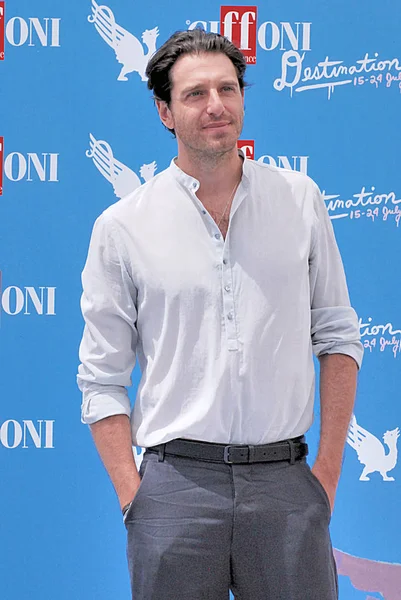 Giampaolo Morelli在2016年Giffoni电影节上的表演 — 图库照片