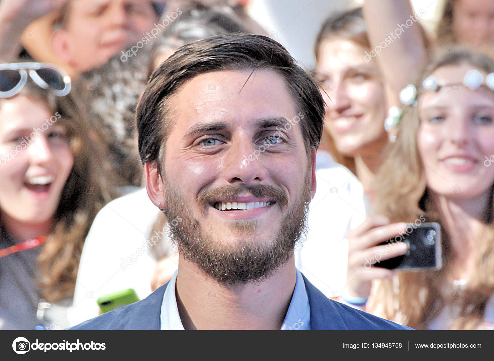 Лука Маринелли На Кинофестивале Giffoni 2016 – Стоковое.