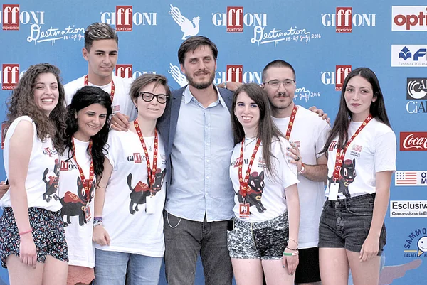 Luca Marinelli en el Giffoni Film Festival 2016 — Foto de Stock
