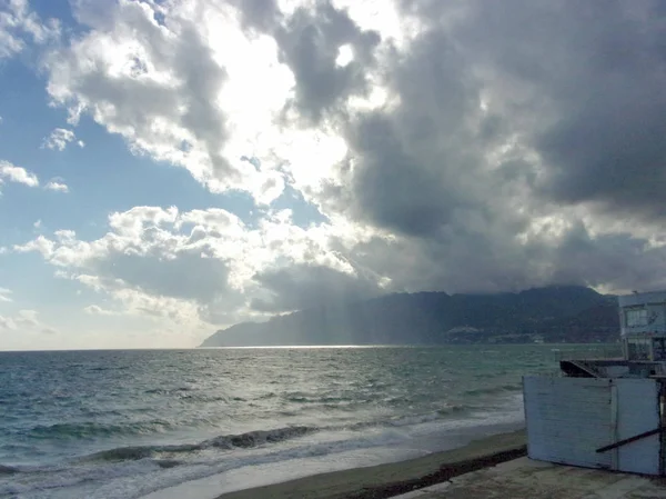 PaESAGGIO MARINOSALERNO.CAMPANIA... SUD İTALYA — Stok fotoğraf