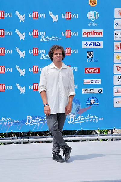 Brando Pacitto på Giffoni Film Festival 2016 – stockfoto