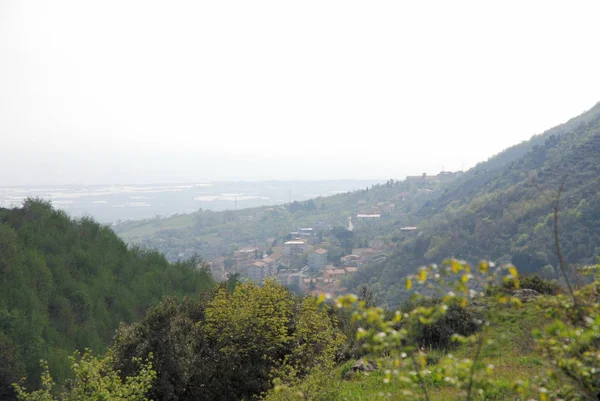 PAESAGGIO MONTANO.CAMPANIA.SUD ITALIA — 图库照片