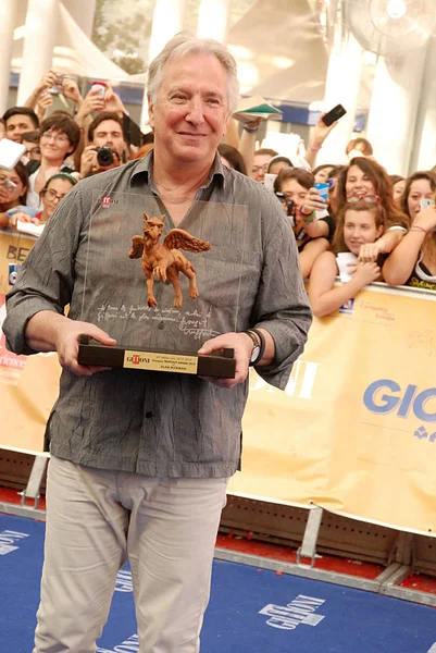 Alan Rickman en el Giffoni Film Festival 2014 — Foto de Stock