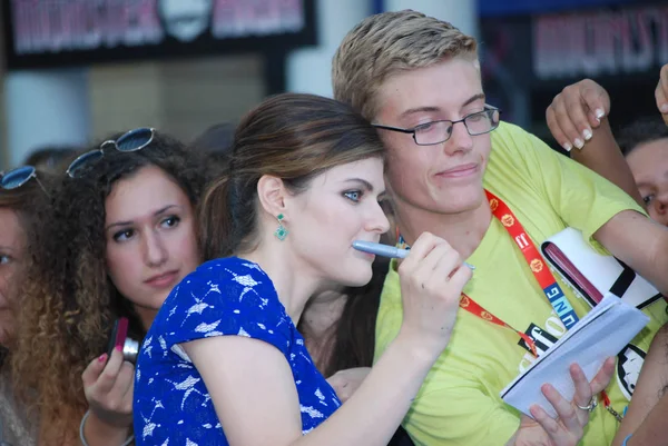 Alexandra Daddario en el Giffoni Film Festival 2013 — Foto de Stock