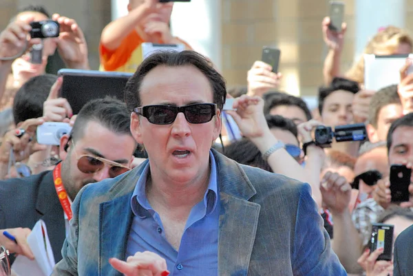 Nicolas cage al giffoni filmfestival 2012 — Stockfoto