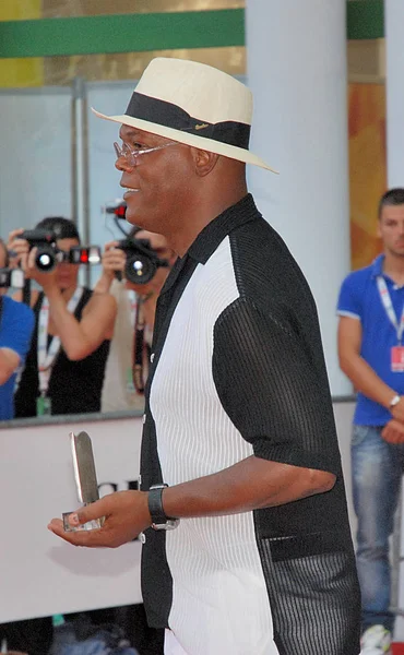 Samuel L. Jackson al Giffoni Film Festival 2010 — Stock Photo, Image