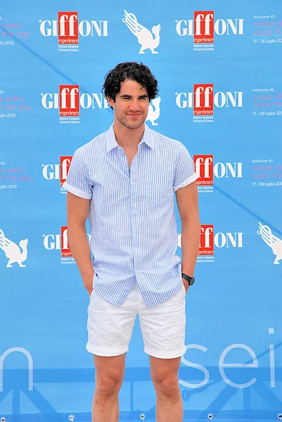 ΚΙΝΗΜΑΤΟΓΡΑΦΙΚΟ ΦΕΣΤΙΒΑΛ Darren Criss al Giffoni 2015 — Φωτογραφία Αρχείου