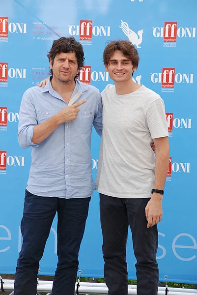 Fabio De Luigi e Angelo Duro al Giffoni Filmfestival 2015 — Stockfoto
