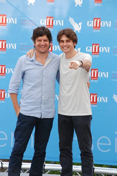 Fabio De Luigi  e Angelo Duro al Giffoni Film Festival 2015 — Stockfoto