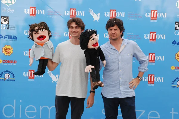 Fabio De Luigi  e Angelo Duro al Giffoni Film Festival 2015 — Stockfoto