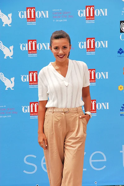 Serena Rossi al Giffoni Film Festival 2015 — Stockfoto