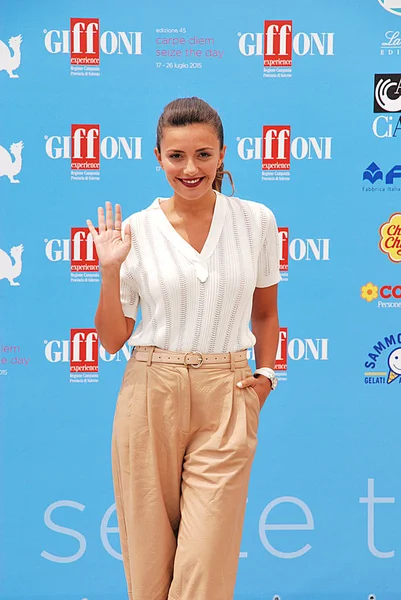 Serena Rossi al Giffoni Film Festival 2015 — Foto de Stock