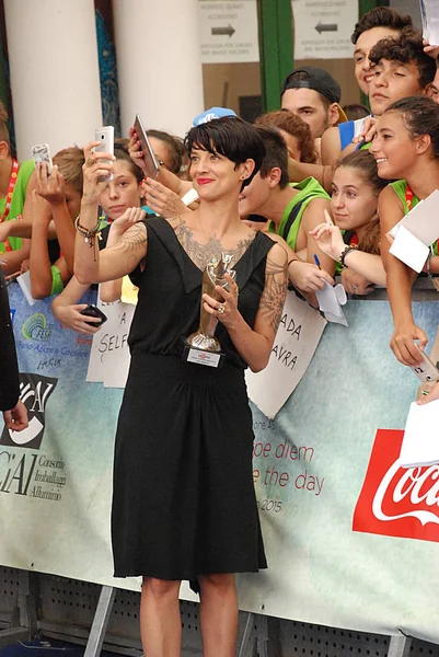 Asia Argento al Giffoni Film Festival 2015 — Stock Photo, Image