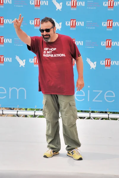 Massimiliano Bruno al Giffoni Film Festival 2015 — 图库照片