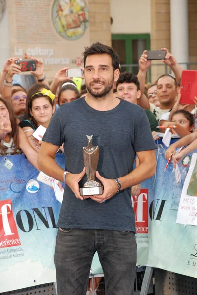 Edoardo Leo al Giffoni Film Festival 2015 — 图库照片