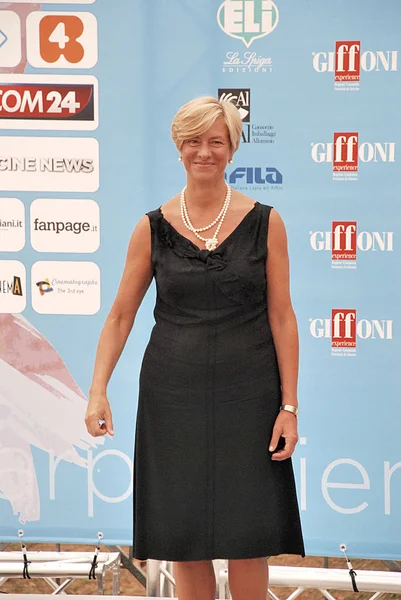 Roberta Pinotti al Giffoni Filmfesztivál 2015 — Stock Fotó