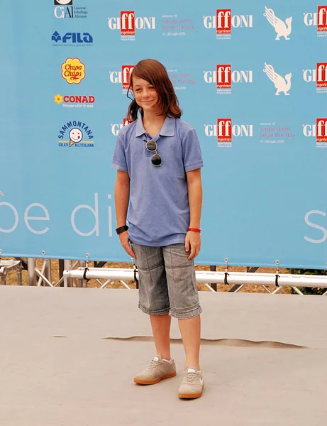 Lorenzo Guidi al Giffoni Film Festival 2015 — Foto de Stock