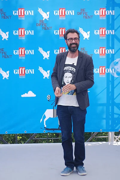 2014 년 《 Gianluca Sportelli al Giffoni Film Festival 》 에 출연. — 스톡 사진