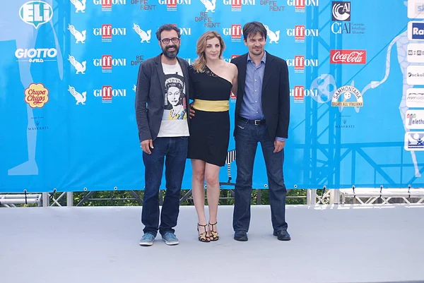 Gianluca Sportelli, Elena Di Cioccio e Davide Minnella — Foto de Stock